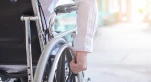 Man in a wheelchair